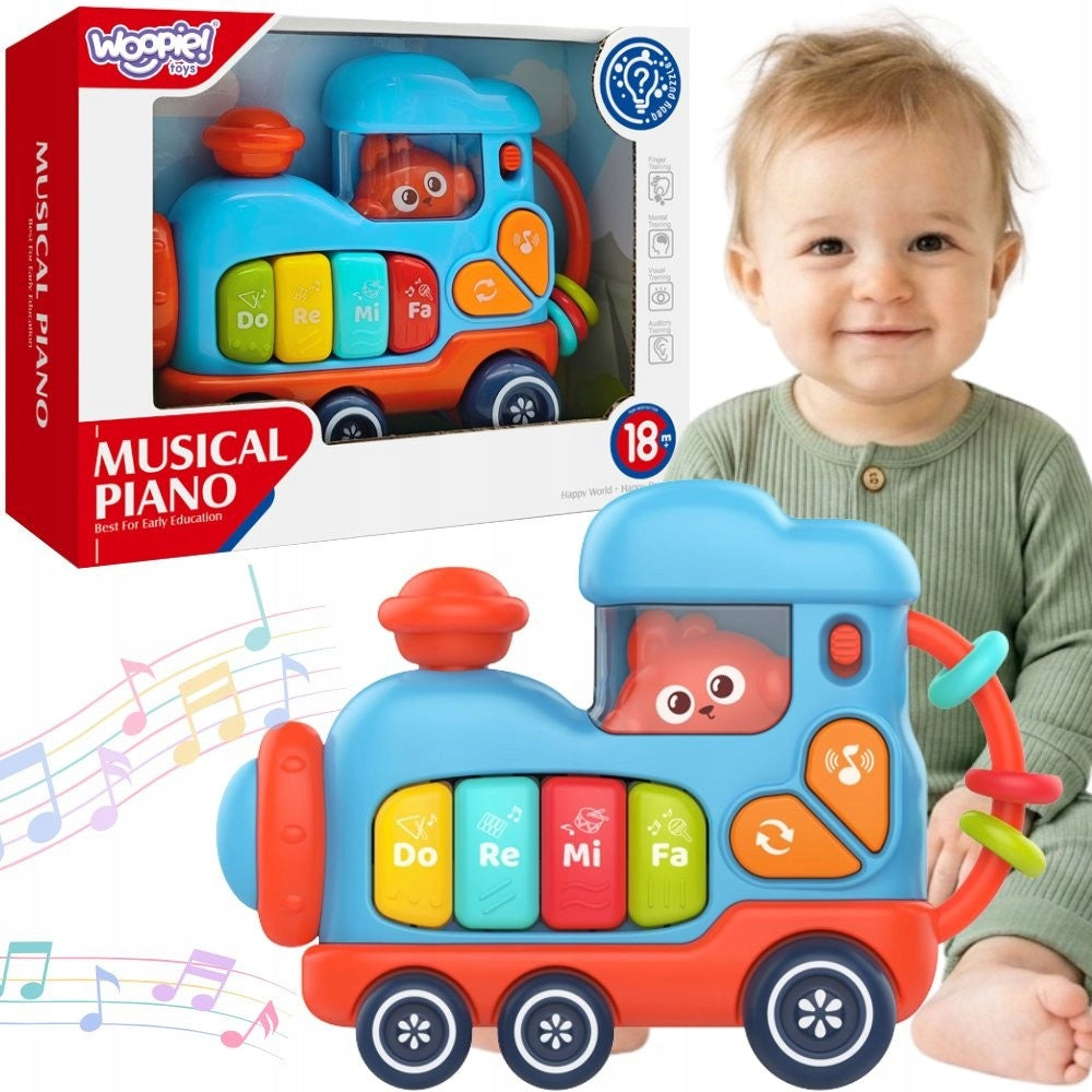 Interactive Musical Piano Locomotive Bunny Sound WOOPIE BABY