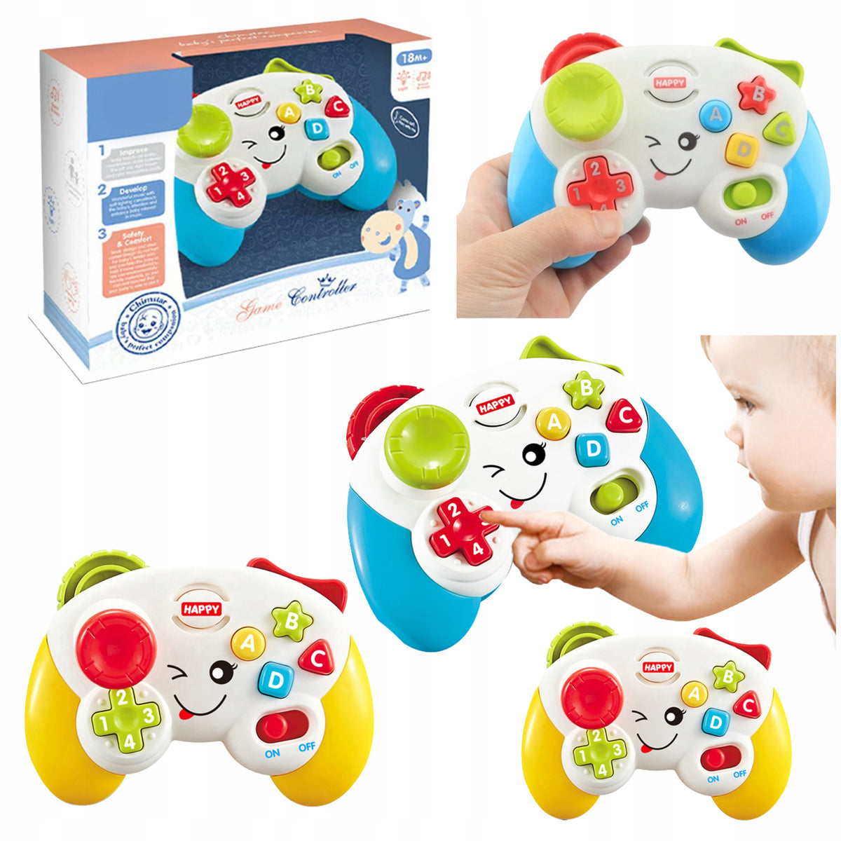 Interactive Pad Educational Controller for Kids Sensory Light Sound