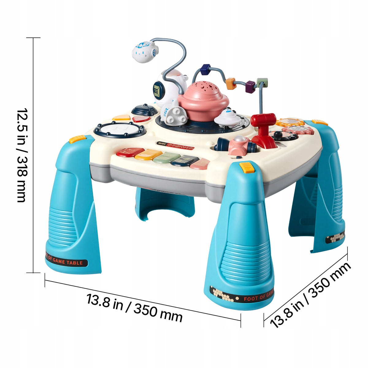 Interactive Space Themed Table with 12 Games and 60 Sound Sources Brand SucceBuy