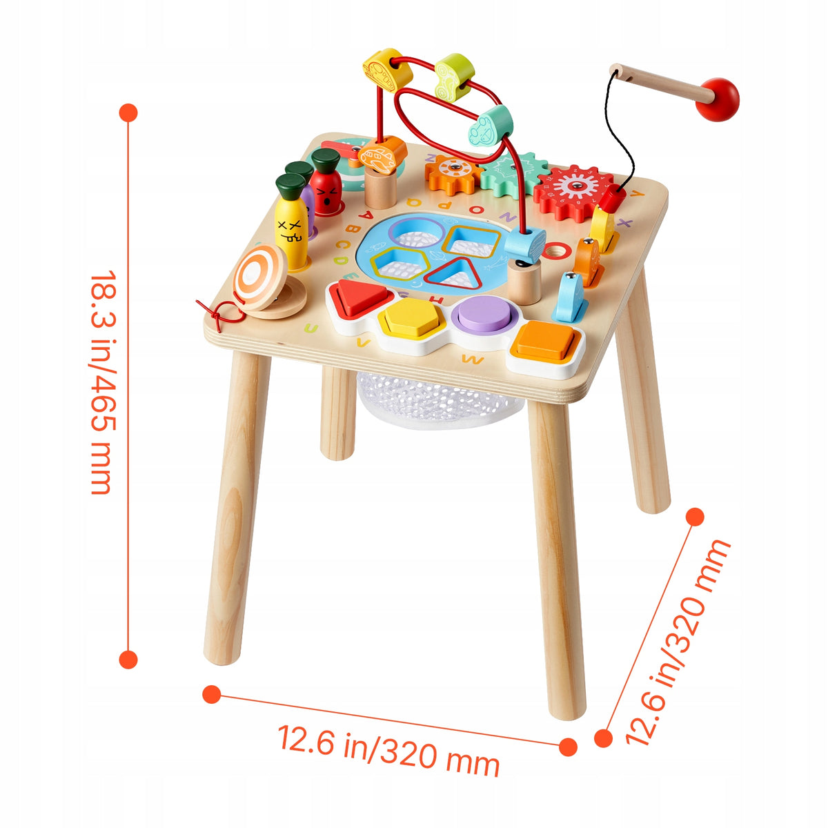 Interactive Table 8in1 Montessori Learning For All Senses Wooden Manufacturer code MTSLETWJXXZS1T6VR0