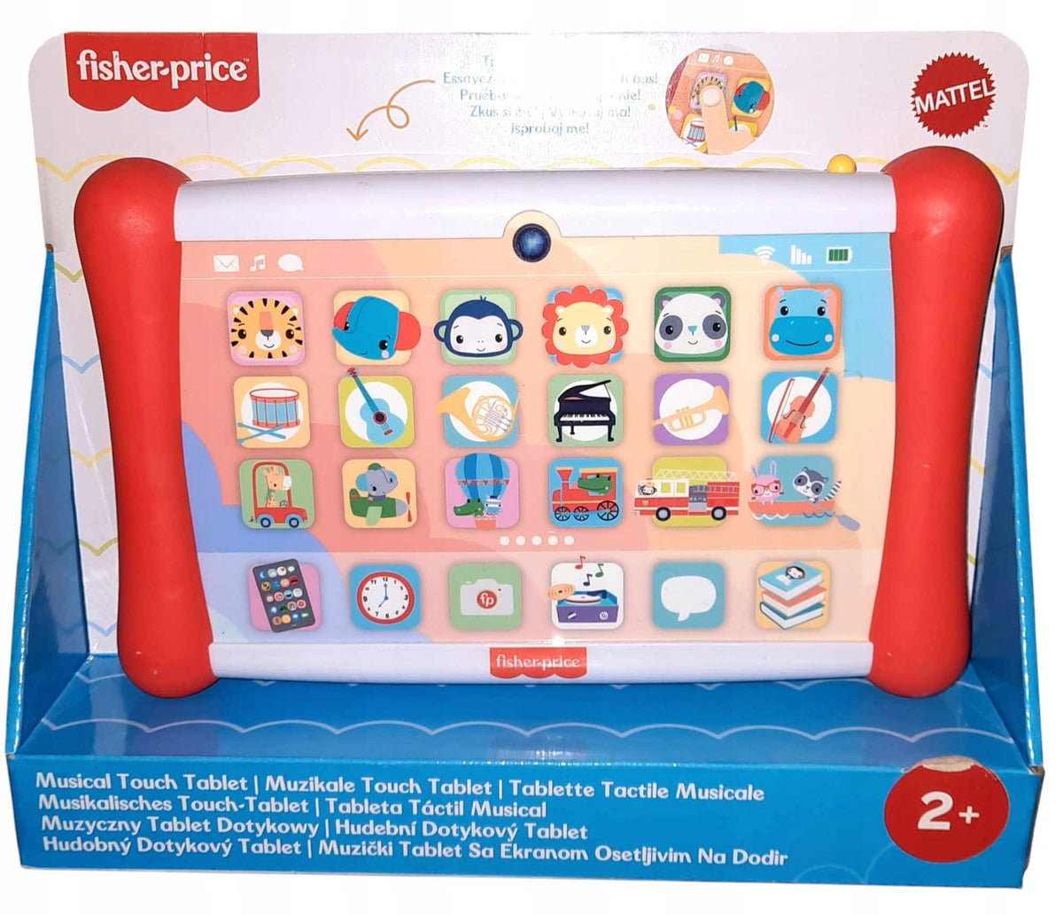 Interactive Tablet Fisher Price Educational Red for Toddlers SOUND
