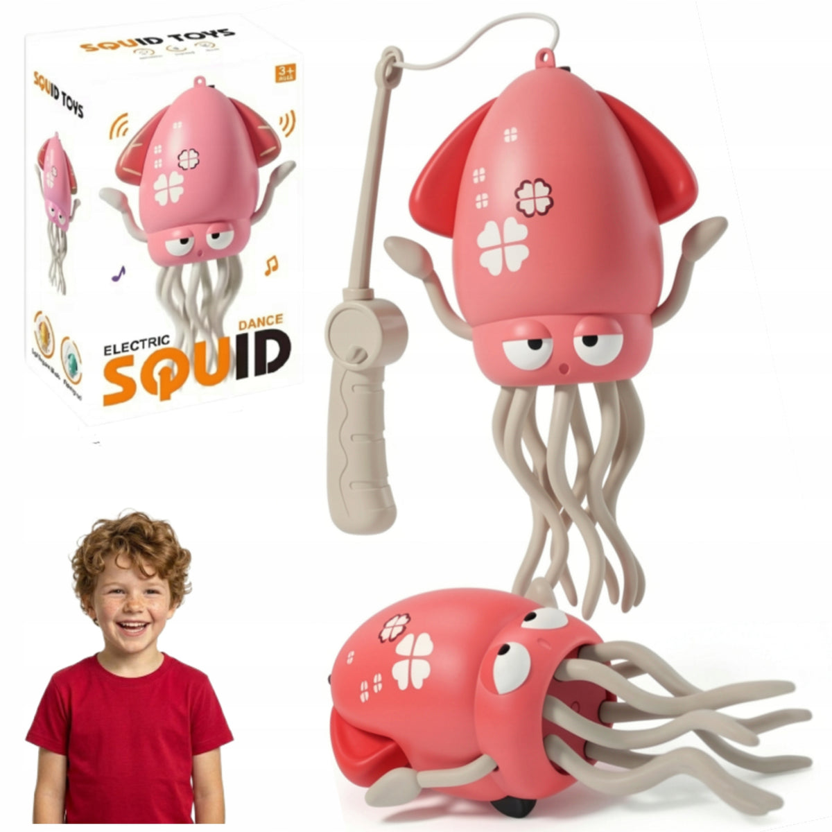 Interactive Toy Dancing OCTOPUS For Children Music With Light Packaging status original