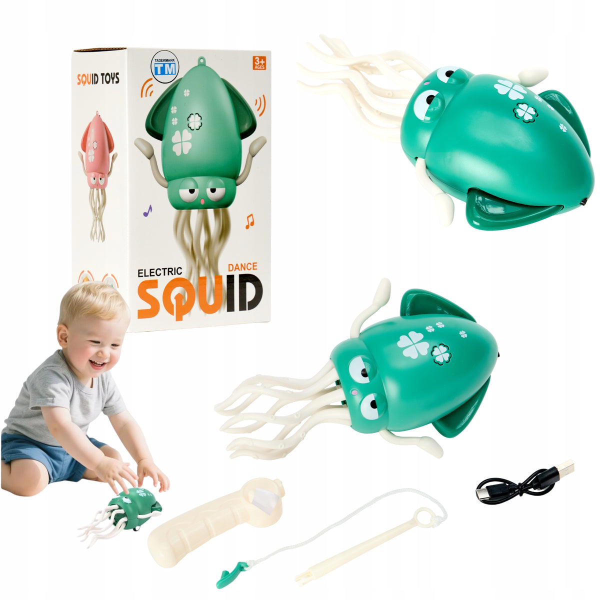 Interactive Toy Dancing OCTOPUS For Children Music With Light