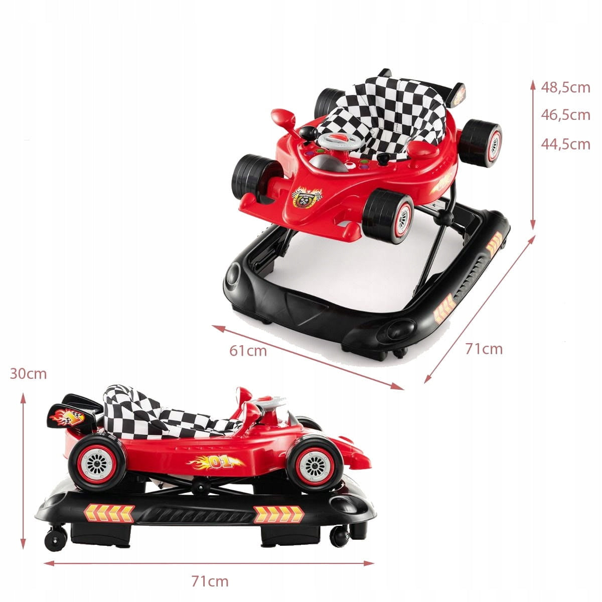 Interactive Walker 4 in 1 Ride-On Highchair EAN (GTIN) 0033616162824