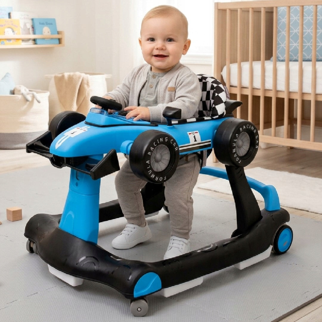 Interactive Walker Pusher Racing Formula 1 3in1 blue Packaging status original