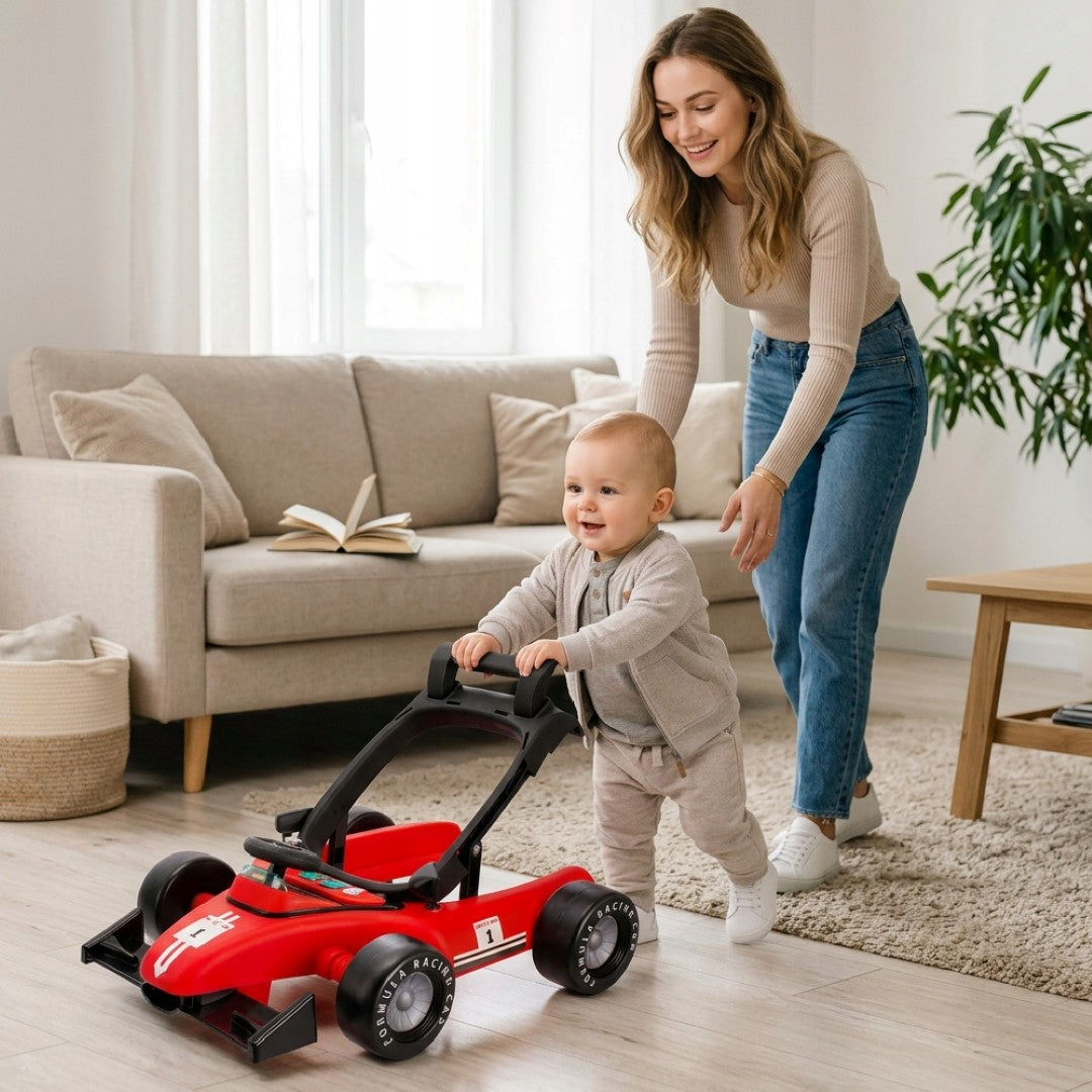 Interactive Walker Pusher Racing Formula 1 3in1 red Manufacturer code B01.024.0.1