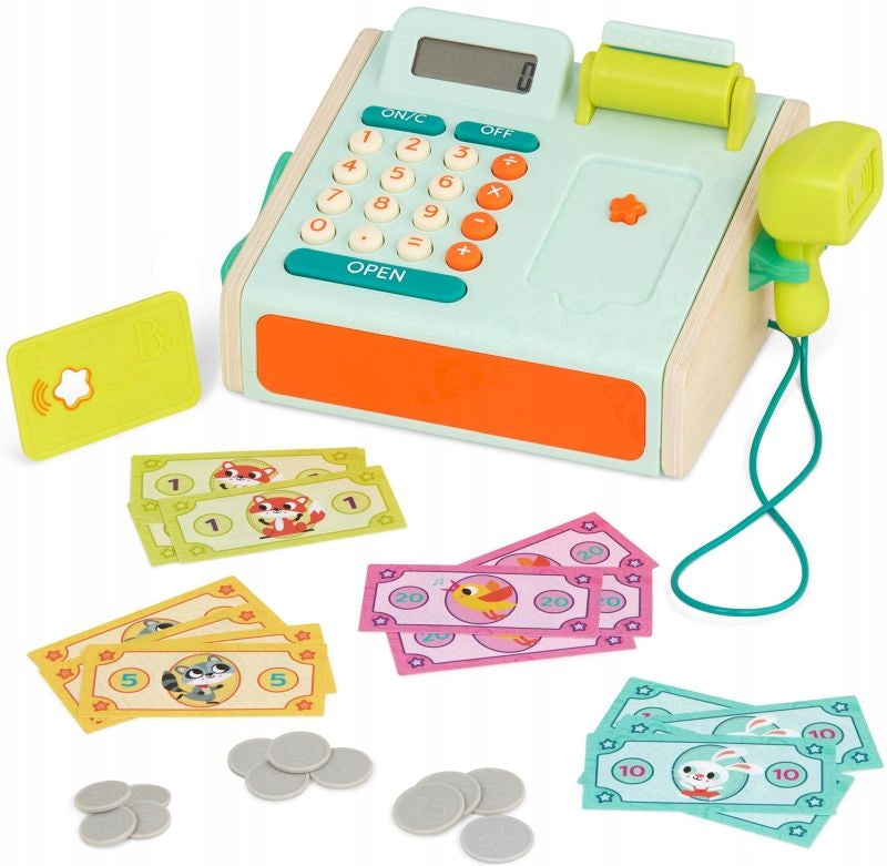Interactive cash register behind the B.Toys 3+ scanner Color orange