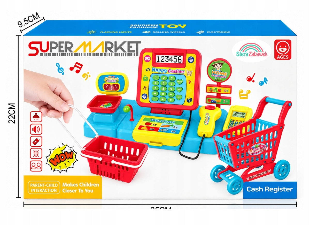 Interactive cash register shop scale accessories MINI shopping trolley zab Manufacturer code LX249573