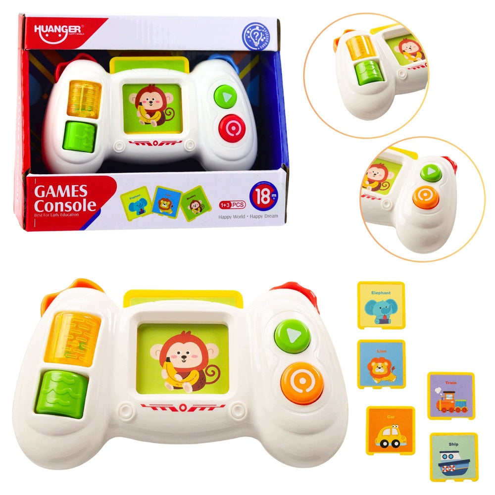 Interactive console 16x9,5x5cm with light cards sound for children from 18m