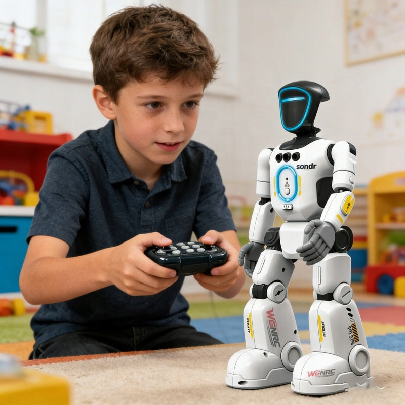 Interactive robot remote controlled voice programmable walk says dances Manufacturer code Robot Zdalnie Sterowany Edward Dla Dzieci
