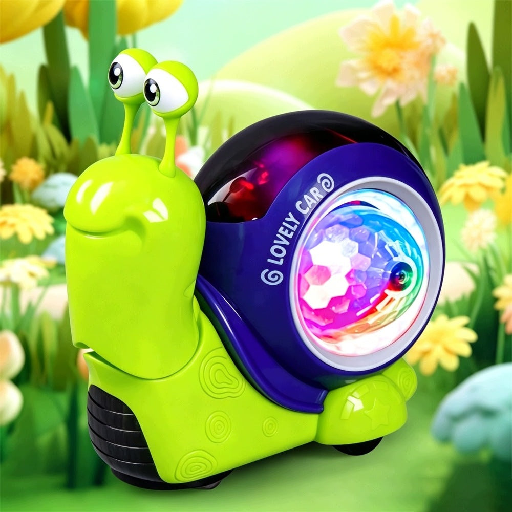 Interactive toy – escaping and crawling snail with LEDs and sound Kid's age 0＋