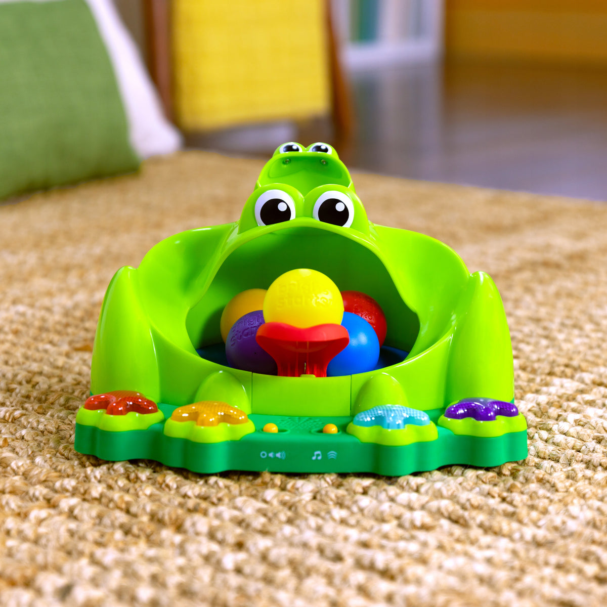 Interactive toy for babies Frog ball launcher Bright Starts Brand Bright Starts