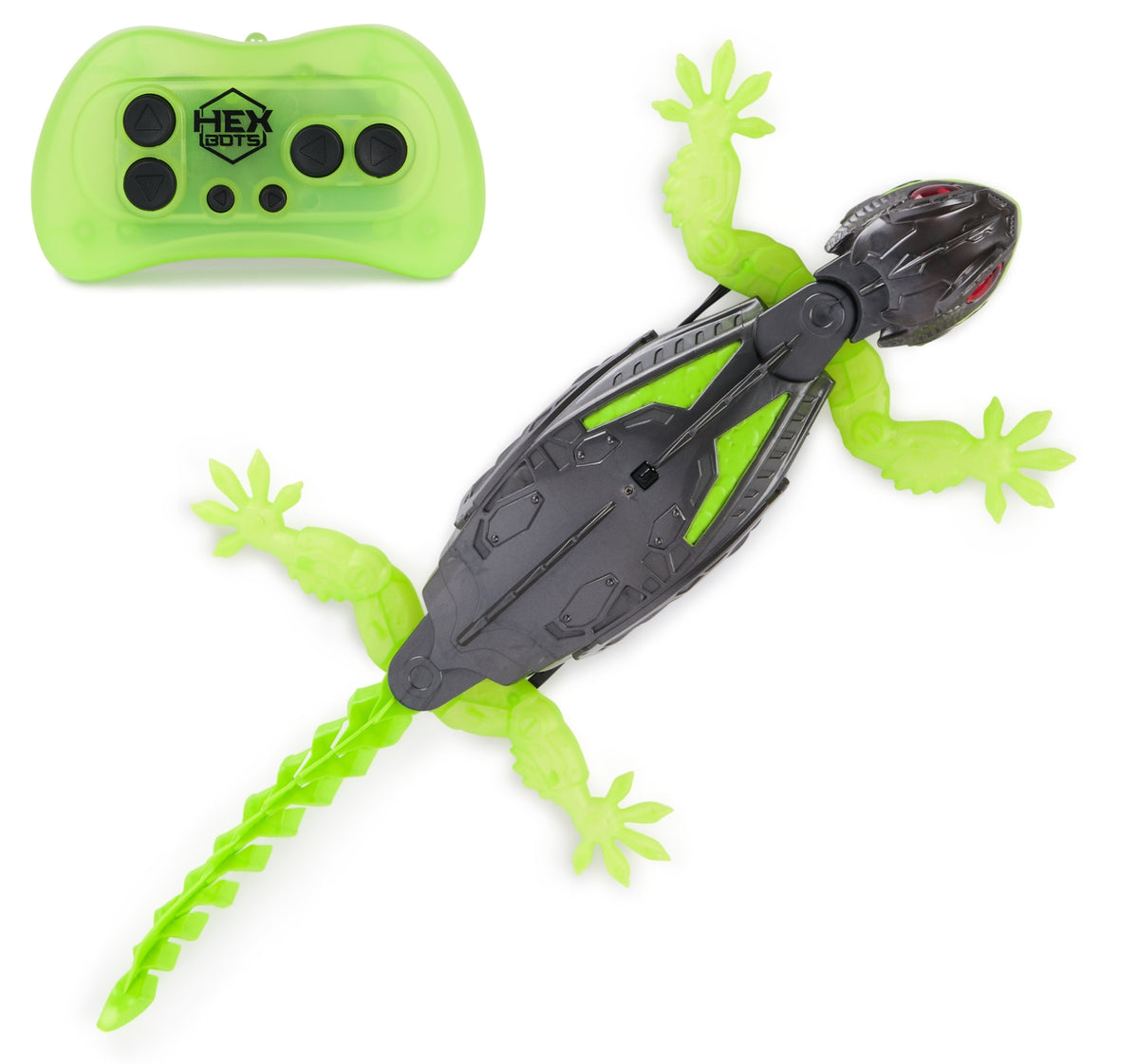 Interactive walking gecko Spin Master green plastic range 8 m Packaging status original