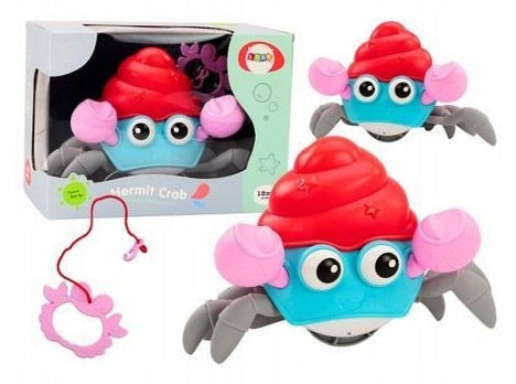 Interactive wind-up crab