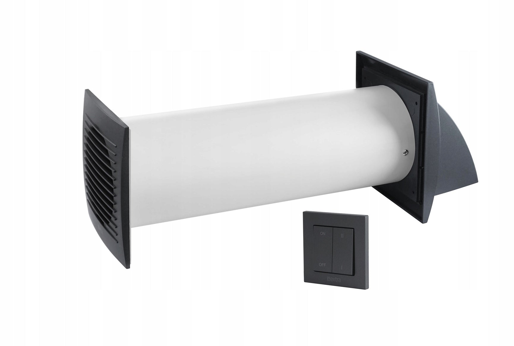 Interior wall recuperator E-EXTRA EER100SA switch 20/24 m³/h anthracite