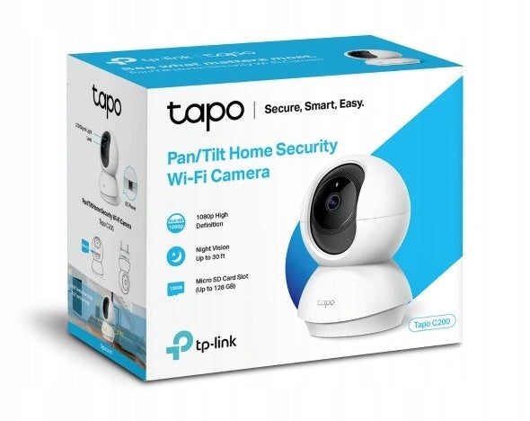 Internal IP Camera Tp-Link Tapo C200, 2MP 1080p, Pan/Tilt Product weight with unit packaging 0.5 kg