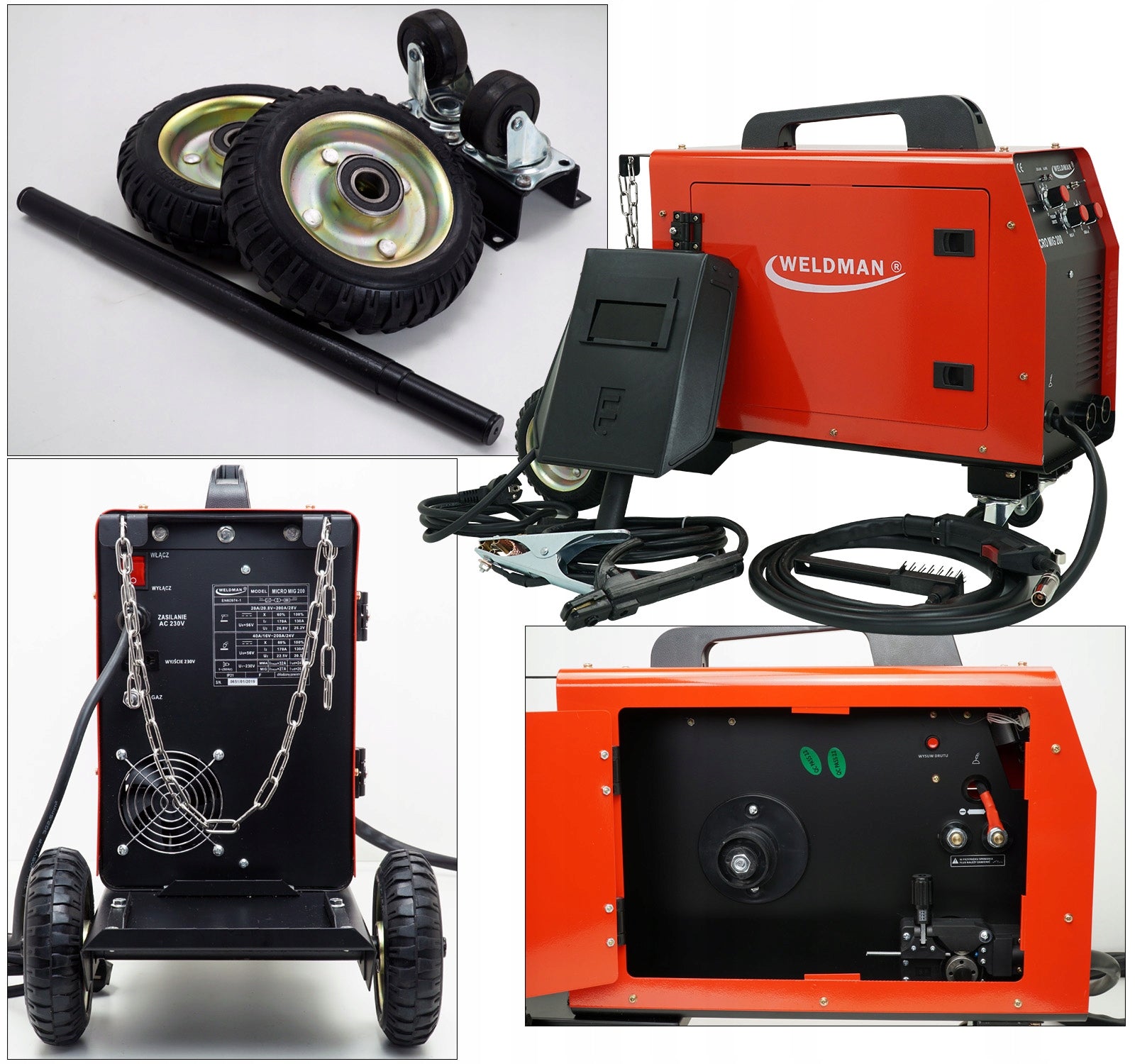 Inverter CHASSIS Welder MIGOMAT MIG MAG MMA 200A 60% 230V Set Manufacturer code 103 105