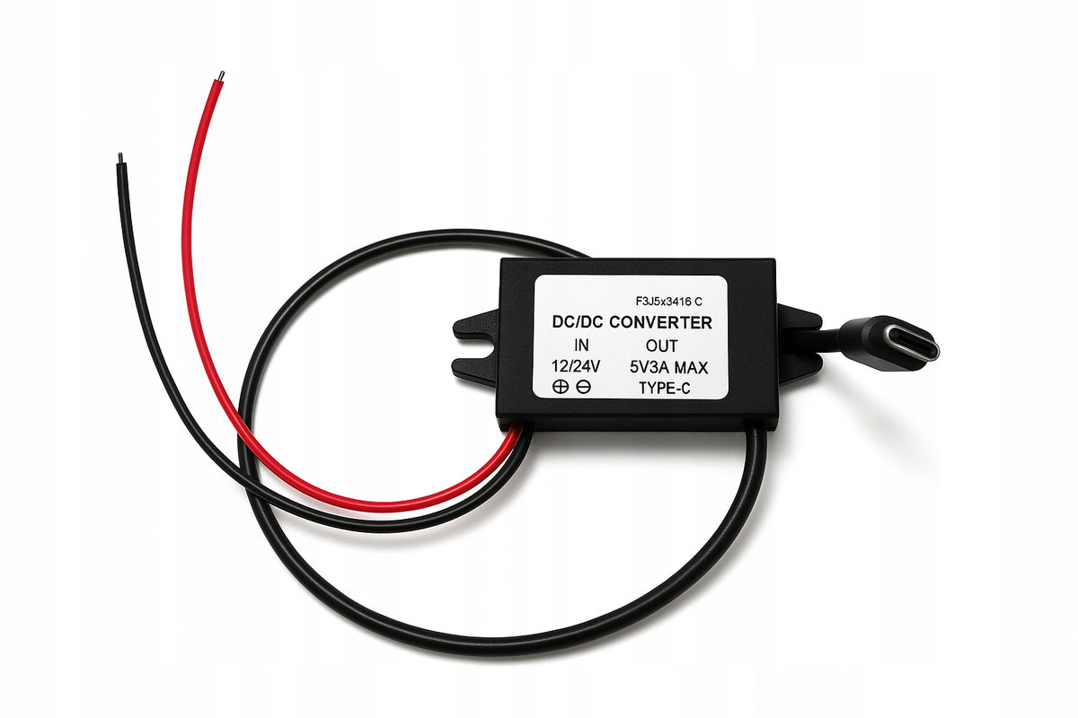 Inverter charger 12V 24V DC plug USB C 5V 3A 15W phone navigation