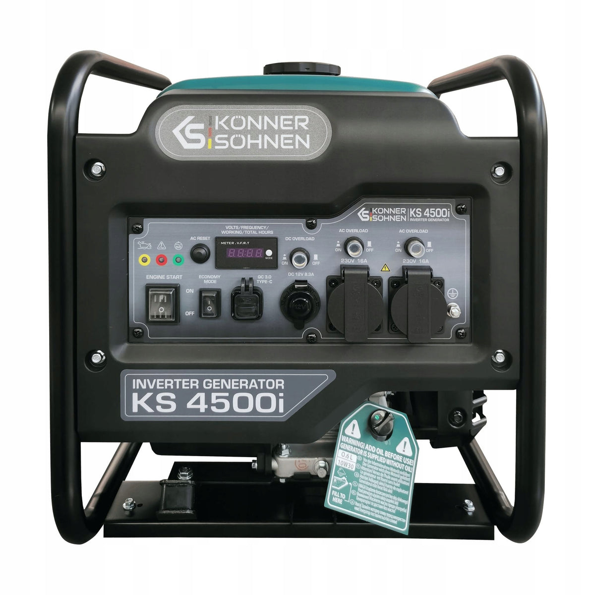 Inverter generator set 4,5 kW - ECO- mode 223 cm3 Könner & Söhnen