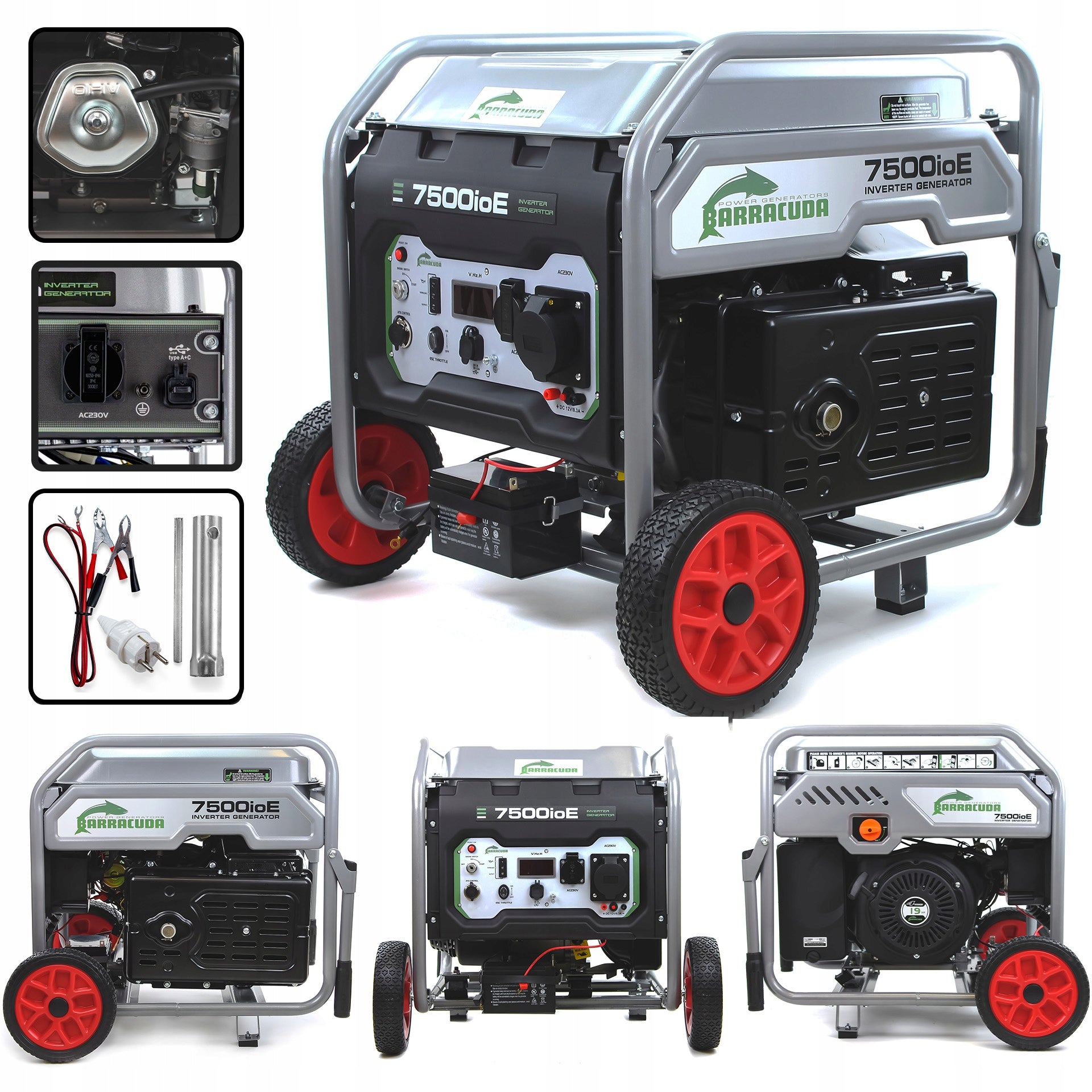 Inverter generator set 7,5 kW 230V INVERTER Barracuda 7500 1F