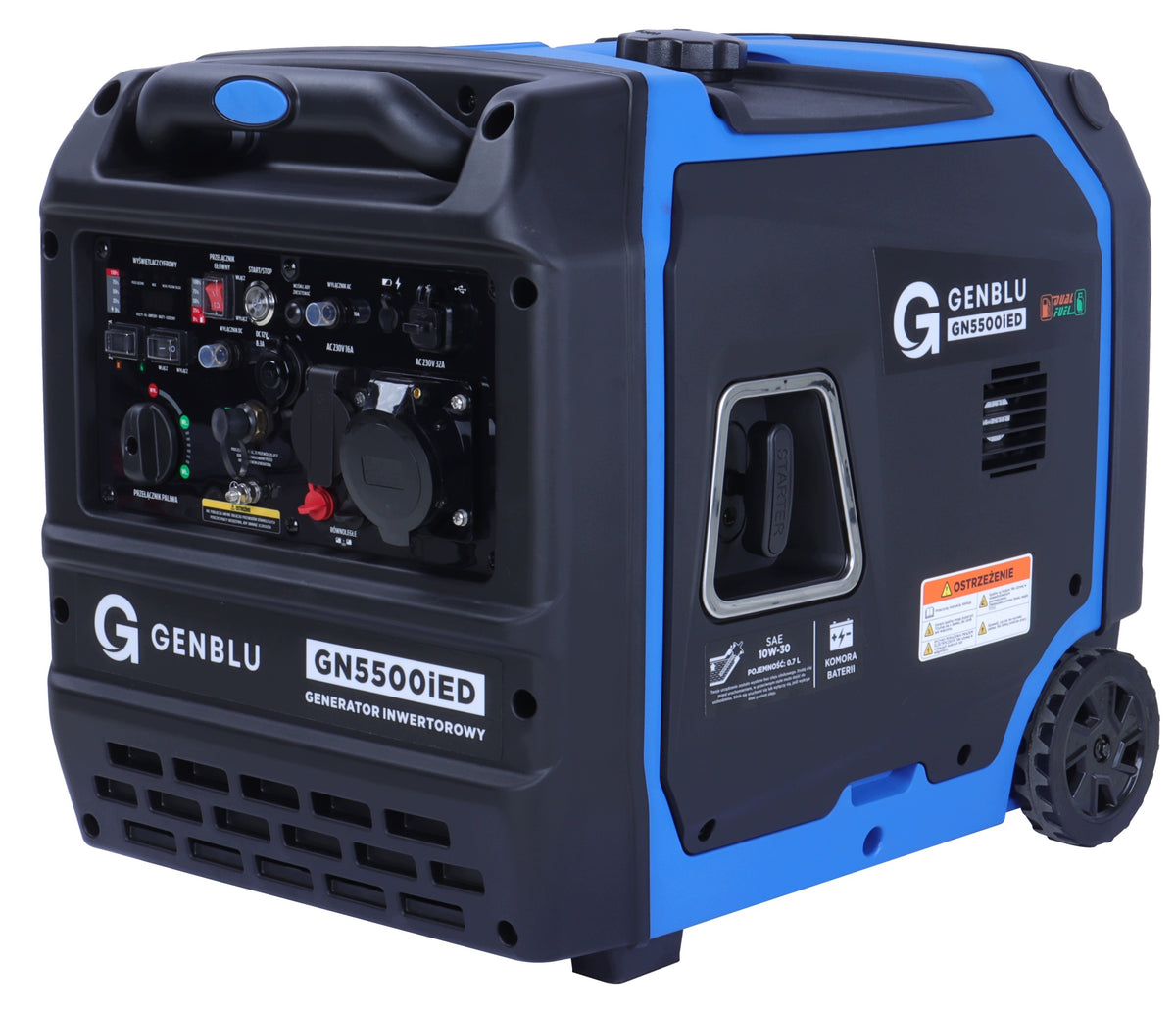 Inverter generator set GENBLU GN5500iED 5,5kW LPG PETROL 230V Packaging status original