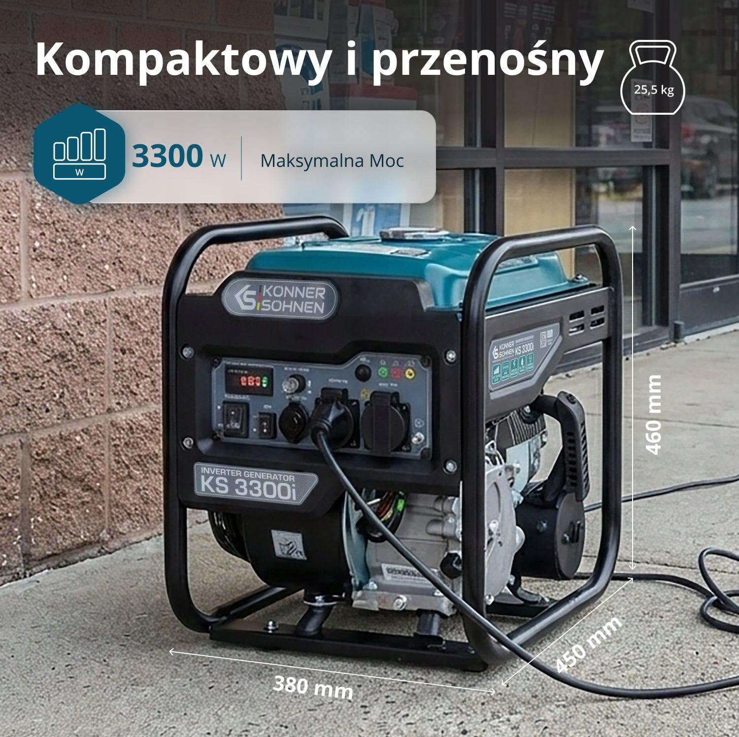 Inverter generator set KS 3300i - 3000W - 5.5 HP Packaging status original