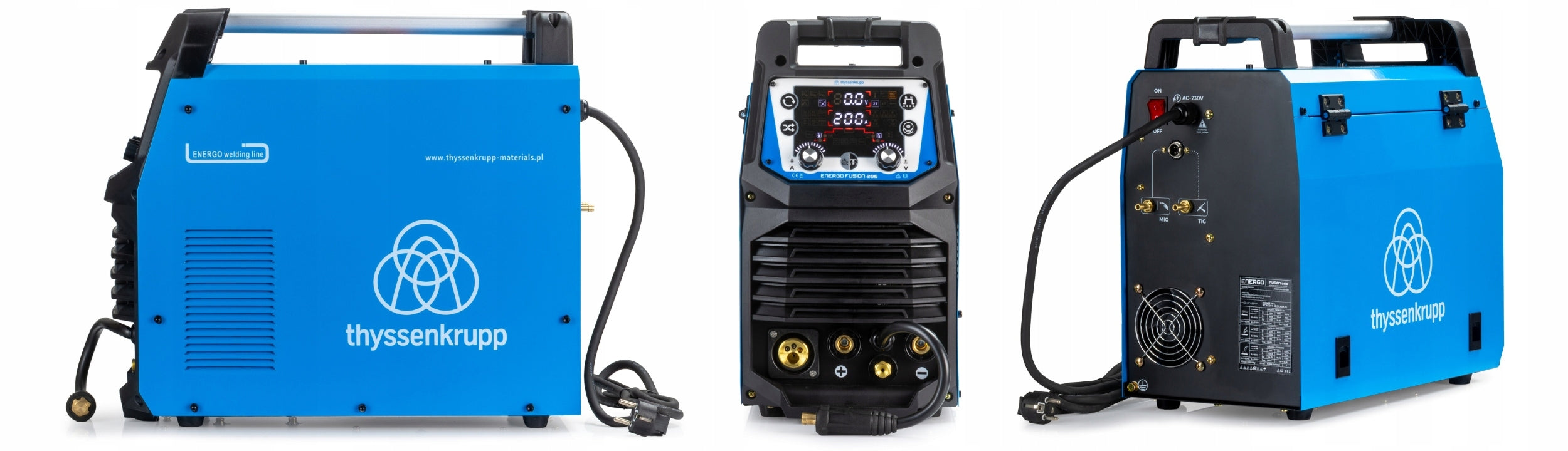 Inverter welder ENERGO FUSION 200 | 200A | MIG TIG HF MMA PULSE FLUX Packaging status original