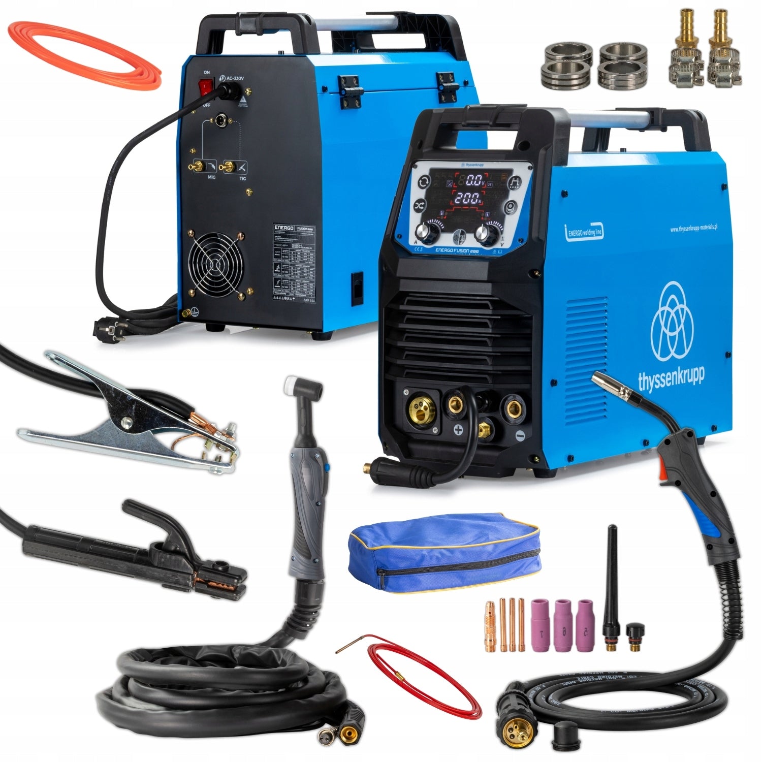 Inverter welder ENERGO FUSION 200 | 200A | MIG TIG HF MMA PULSE FLUX