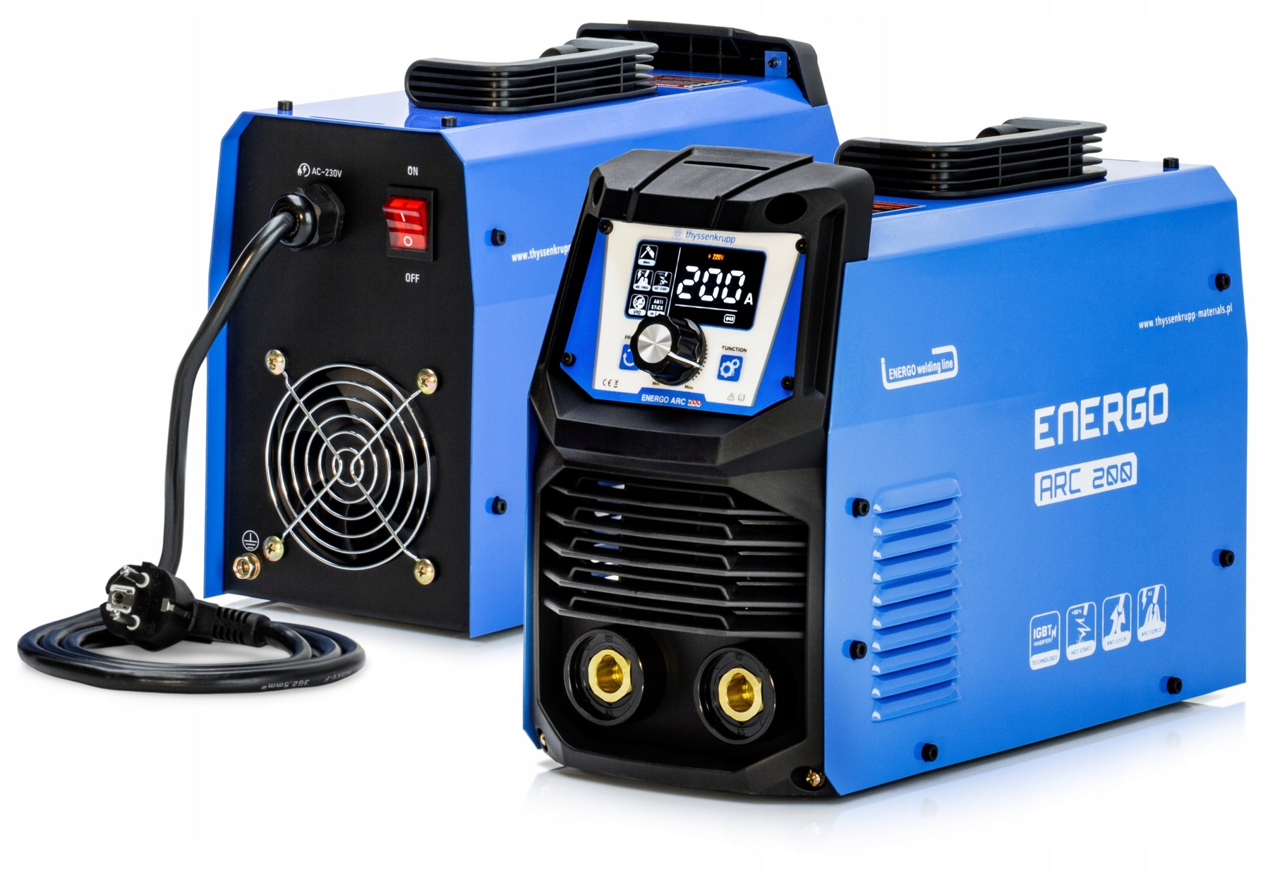 Inverter welder ENERGOarc 200A MMA TIG Lift welding machine Manufacturer code Spawarka inwertorowa