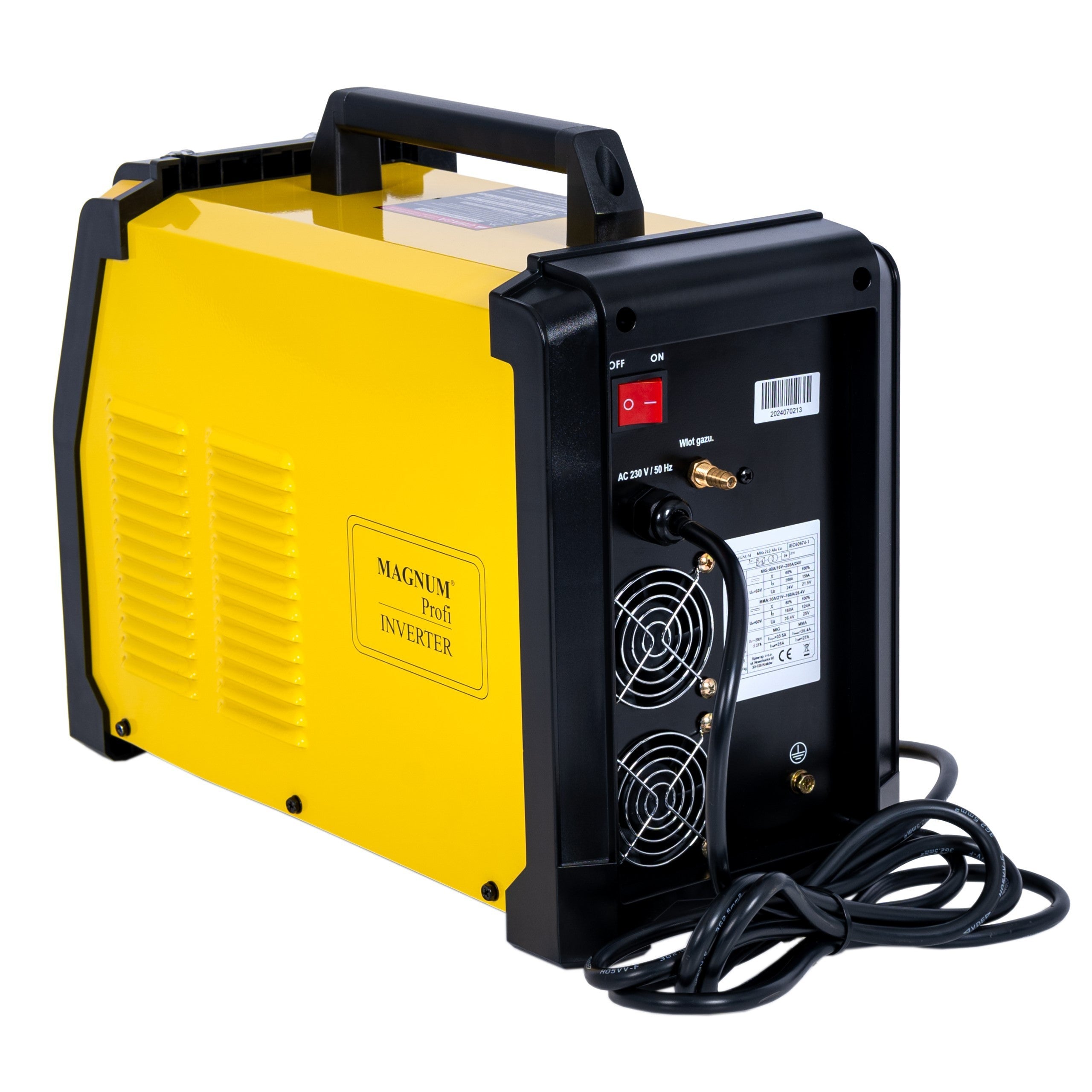 Inverter welder | MAGNUM MIG 212 ALU CU SYNERGY 200A/60% Supply voltage (V) 230