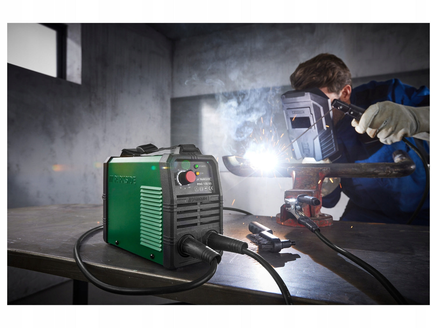 Inverter welder PARKSIDE PISG 120 D5, 10-120 A , electrode accessories Manufacturer code 445988_2307