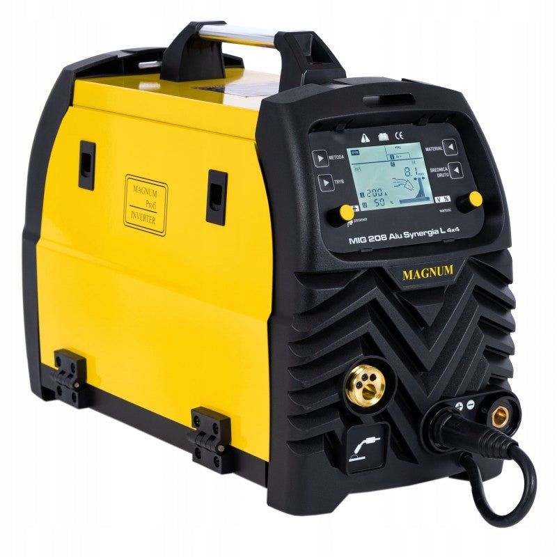 Inverter welder migomat Magnum MIG 208 ALU SYNERGY L 4X4 MMA TIG flashing Manufacturer code U MI 208ALU 4X4 #ZESTAW2AK