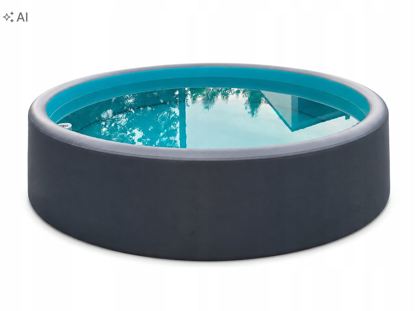 Ipoolgo Inflatable Garden Round Pool 370x120cm Large Drop-Stitch
