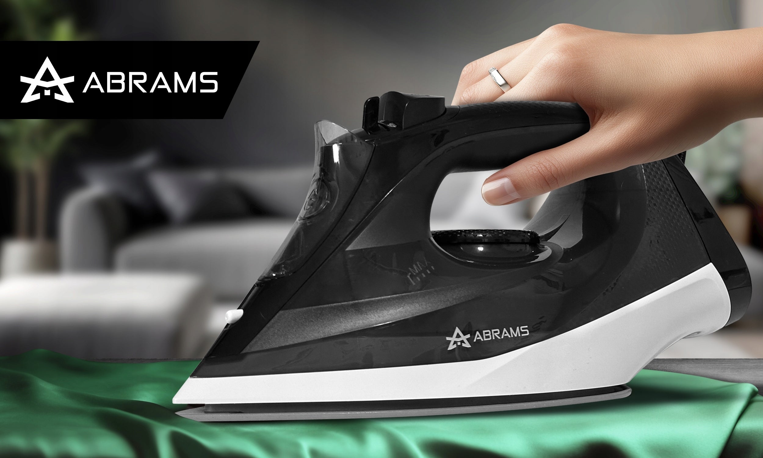 Iron Abrams Steam Ceramic Anti Drip Anti Calc Strong 3000W Packaging status original