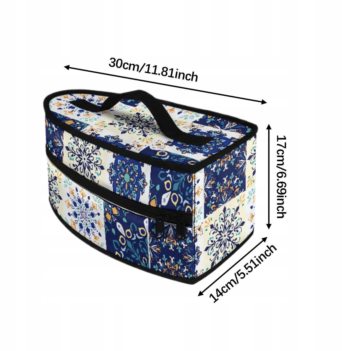 Iron Carrying Case Storage Bag for Portable Iron Polyester Blue and White Packaging status original