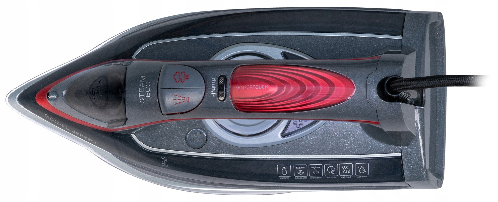 Iron GÖTZE & JENSEN IG850 with built-in steam generator Dominant color silver/gray