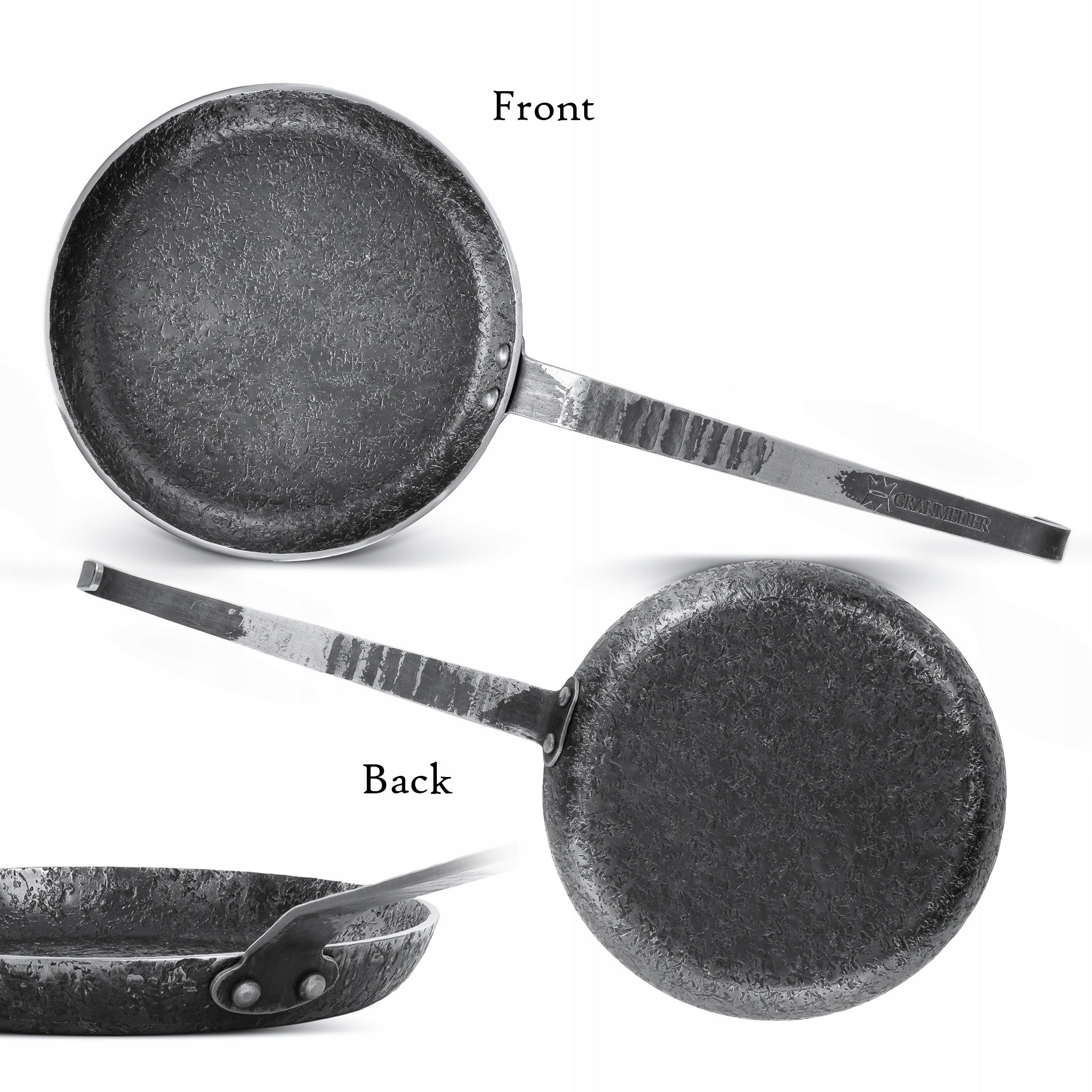 Iron pan hand forged carbon steel GRANMELIER MIA 20 cm without coatings Manufacturer code 931G1