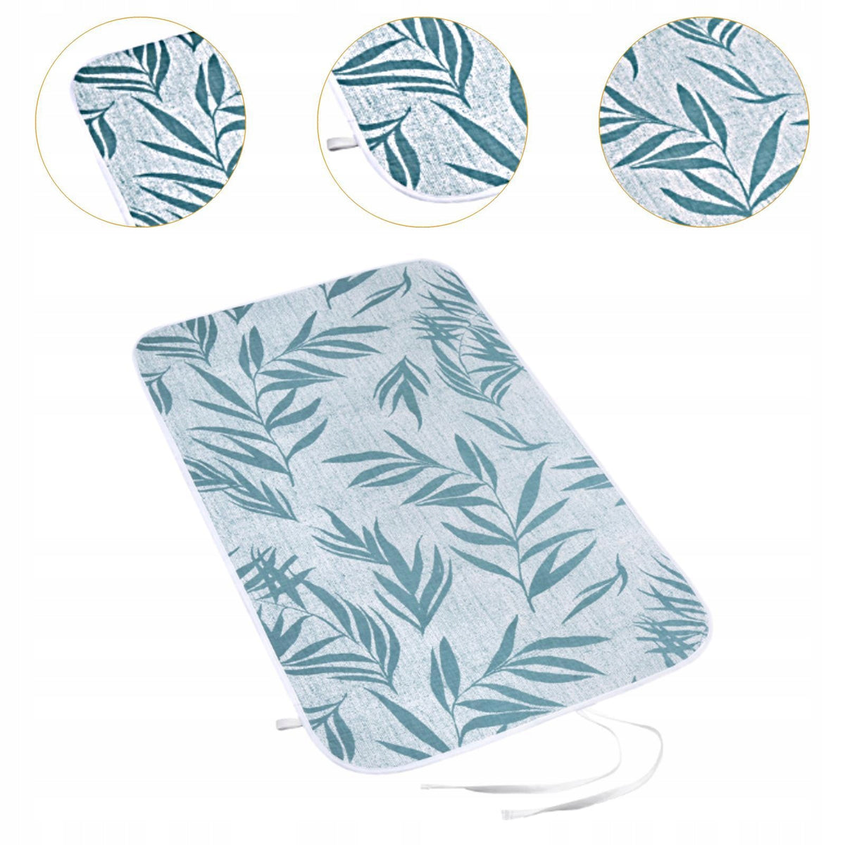 Ironing Pad Foldable Portable Ironing Mat Blanket Tabletop Bamboo Leaves Brand no brand