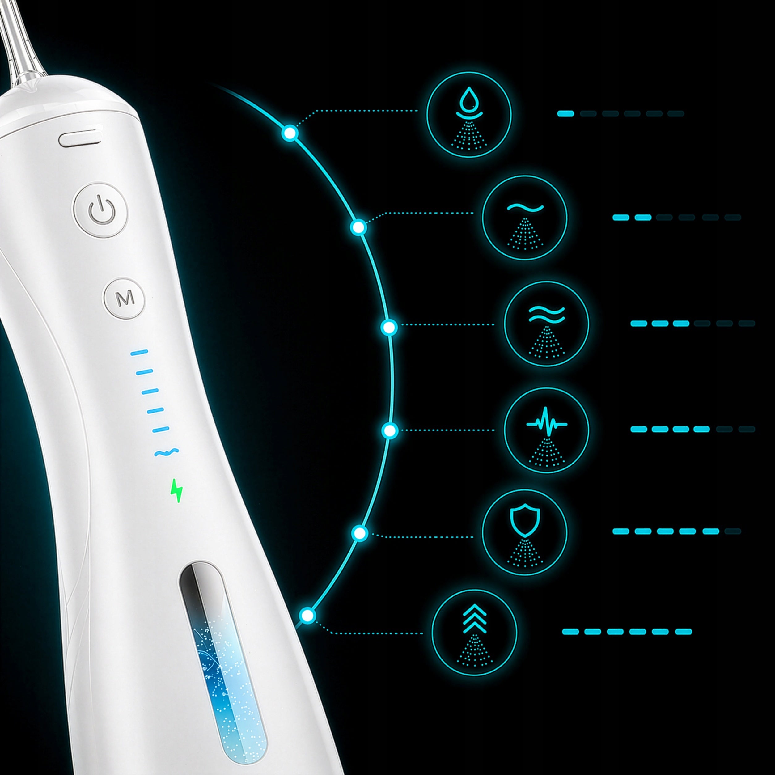 Irrigator Boste for dental teeth 6 modes 4 nozzles wireless strong Brand Boste