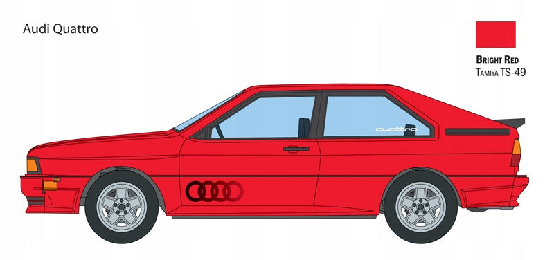 Italeri 3671 Audi Quattro model car for assembly 1/24 Manufacturer code 3671