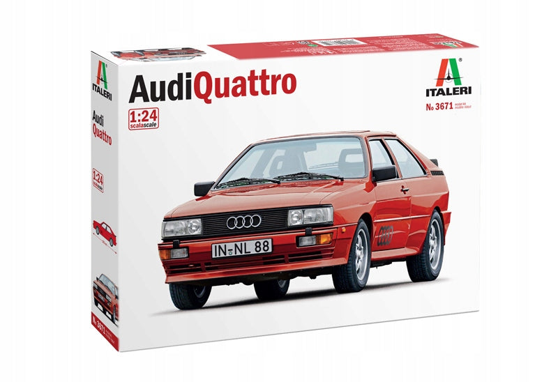 Italeri 3671 Audi Quattro model car for assembly 1/24
