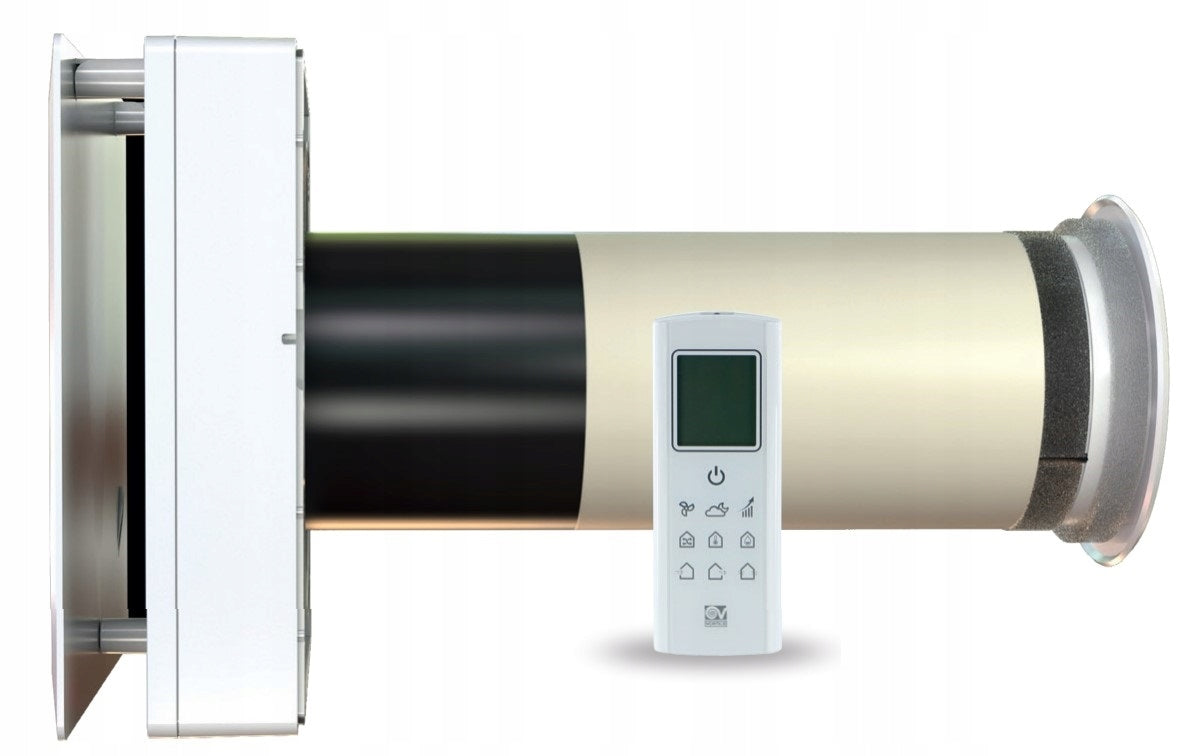 Italian Wall recuperator 100 38m3h HRW MONO PILOT MOISTURE SENSOR