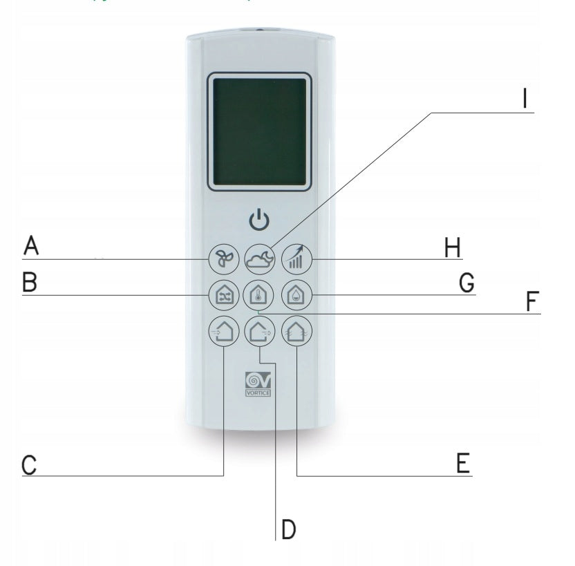 Italian Wall recuperator 100 38m3h VORTICE WiFi MOISTURE SENSOR Kind heat recovery ventilator