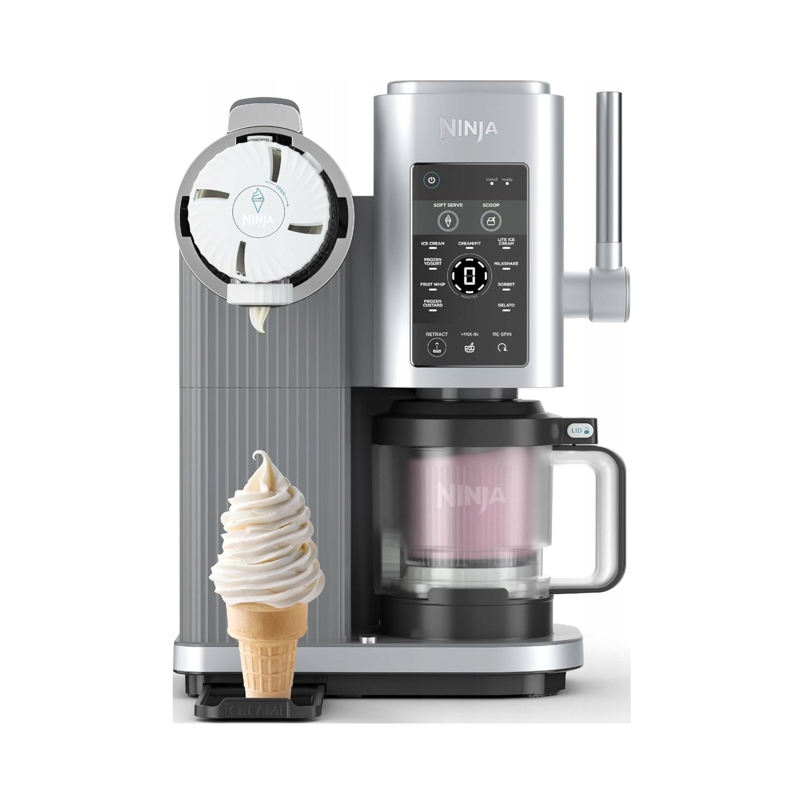 Italian ice cream machine Ninja Swirl NC701EU 2 containers 480ml 13 modes