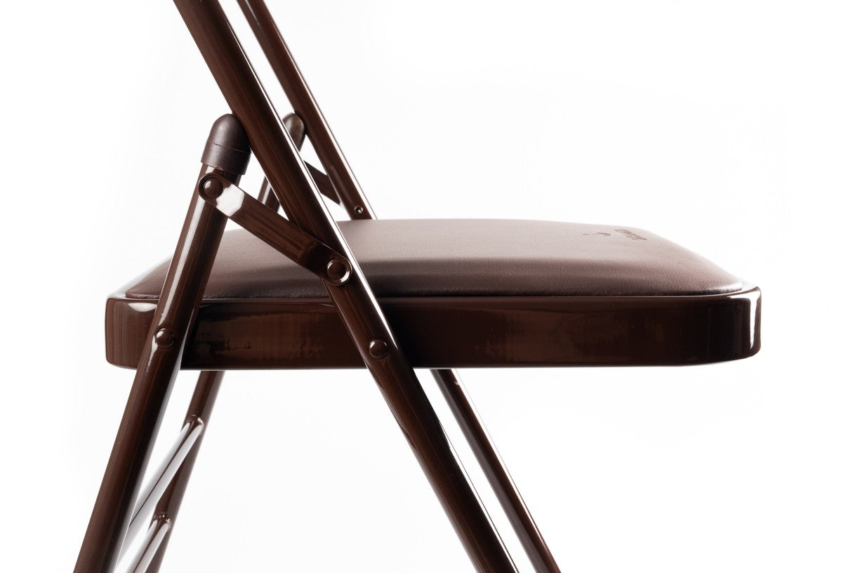 Iyengar Yoga Chair Brown Upholstered - Reinforced Brand Jakamata