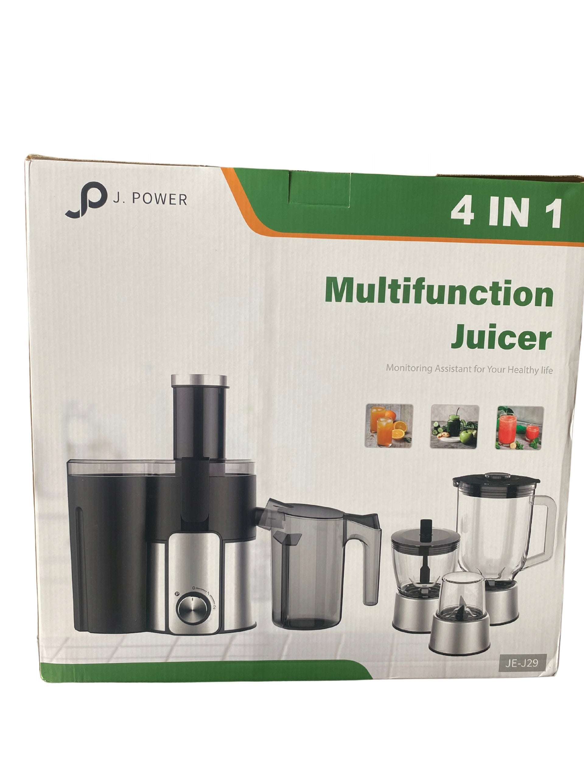 J. POWER 4-in-1 Multifunction Juicer Manufacturer code JE-J29