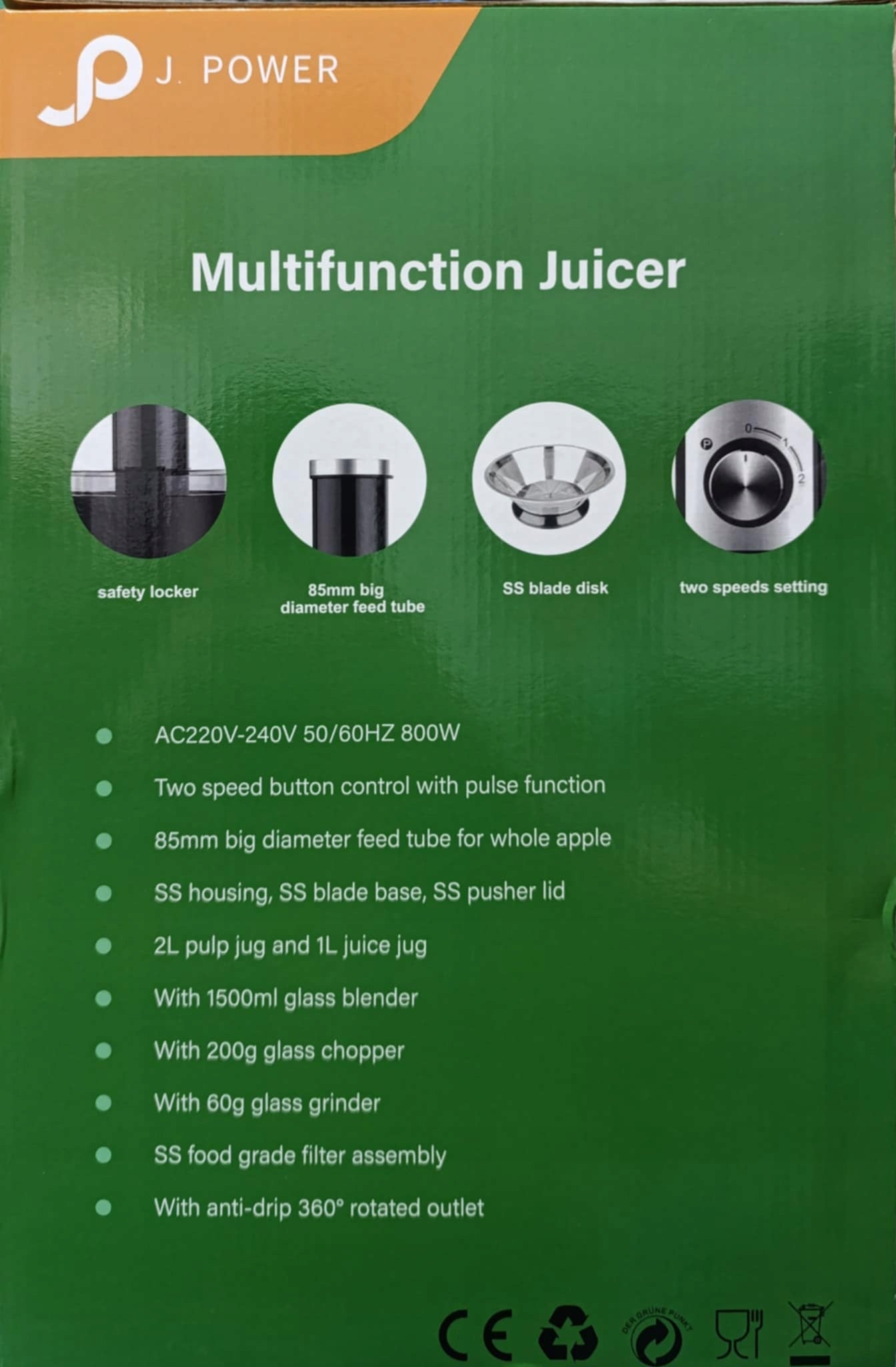 J. POWER 4-in-1 Multifunction Juicer