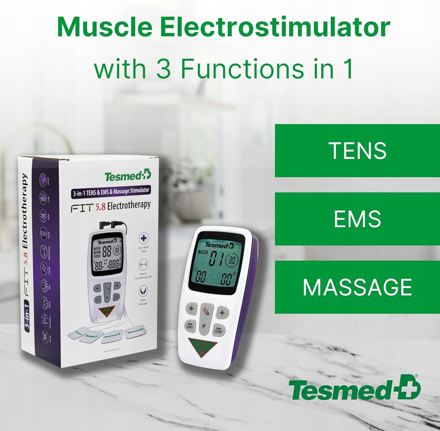 J22 Muscle electrostimulator Tesmed 5.8 universal size Color multicolor