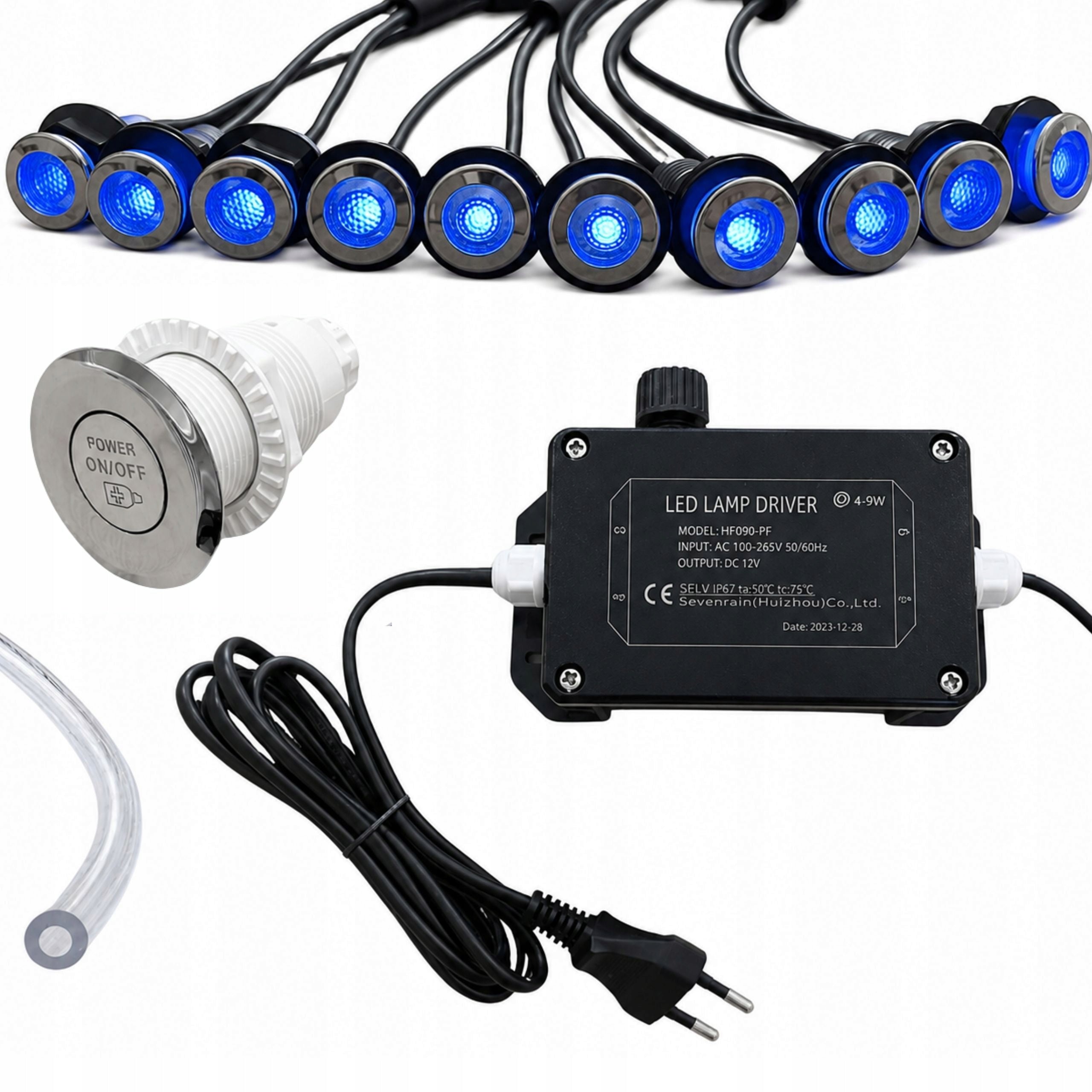 JACUZI GARDEN BALL LIGHTS UNDERWATER SPOT LIGHTS 10 MINI LED Manufacturer code CPA-055S-B
