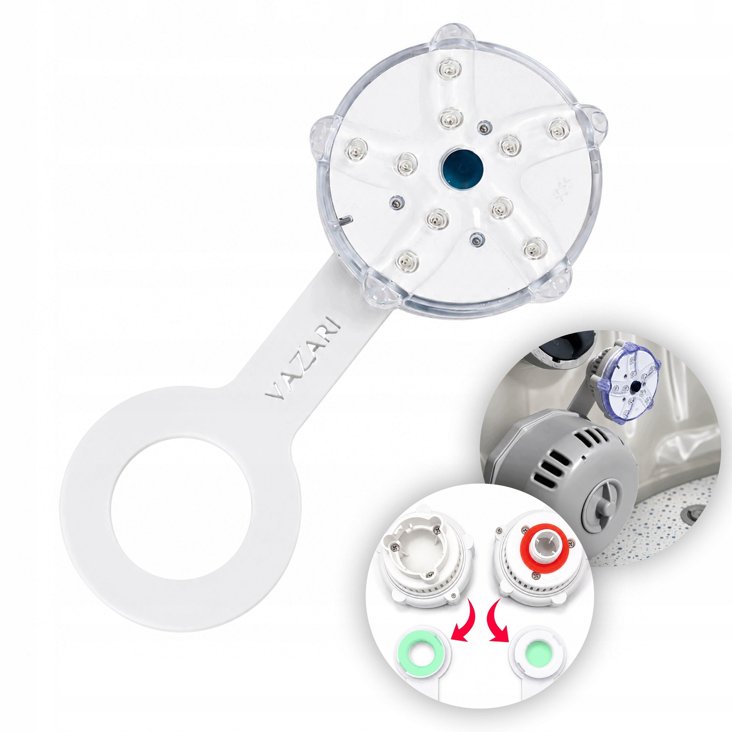 JACUZZI LED light holder fits Lay-Z-Spa 2026 UNIVERSAL MOUNT